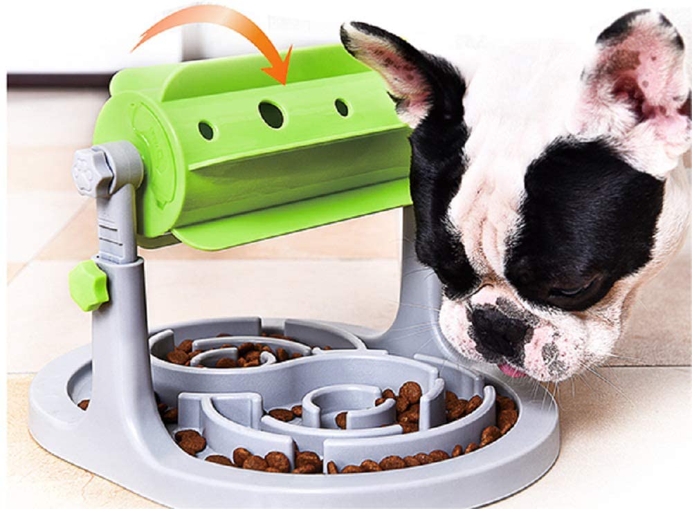 Jouet interactif en forme de puzzle pour chien et chat - distributeur lent d'aliments contre l'ennui